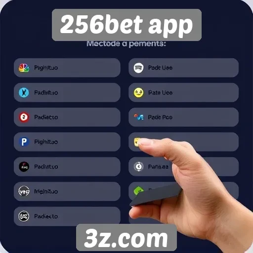Métodos de pagamento aceitos no 256bet app