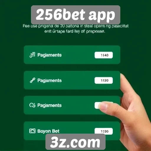 Estudo sobre opções de pagamento no 256bet app